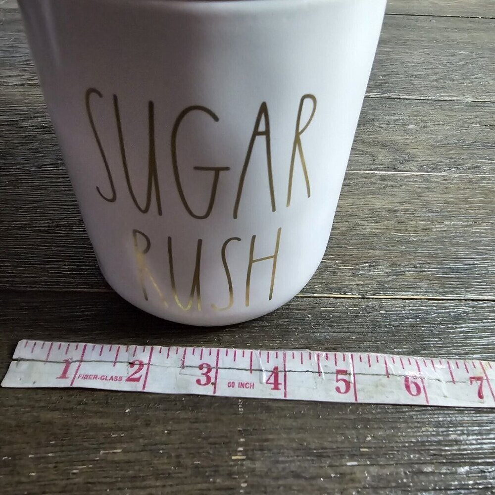Rae Dunn Artisan Sugar Rush Small Canister Gold Writing Magenta Farmhouse - Picture 13 of 15